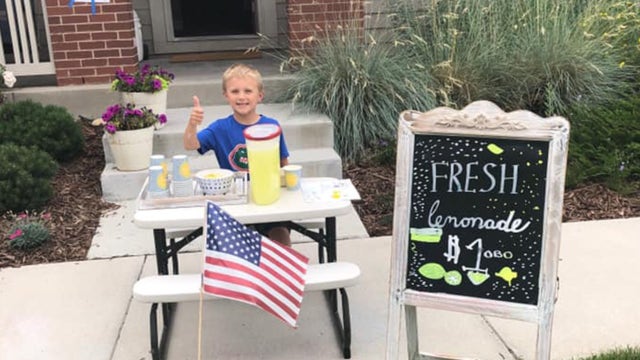 6-year-old opens lemonade stand to take mom on date after dad passes away from cancer