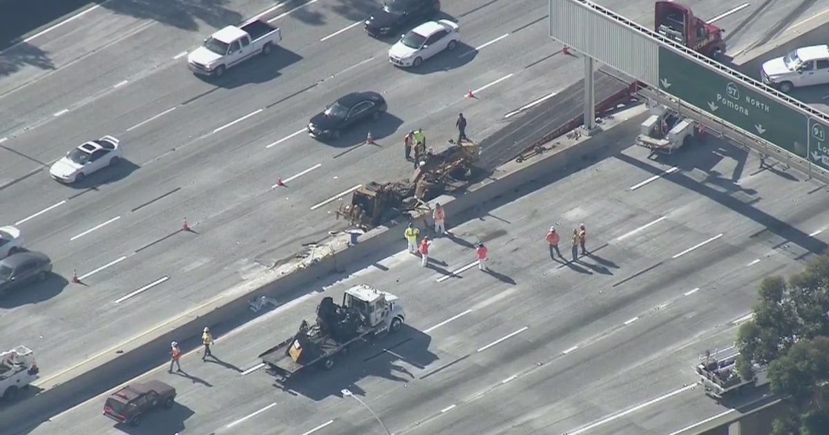 Crash shuts down northbound 57 Freeway in Anaheim | FOX 11 Los Angeles