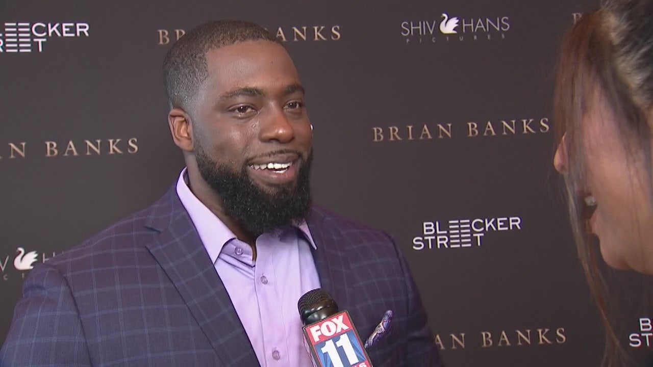 Hometown movie premiere for exonerated football player Brian Banks