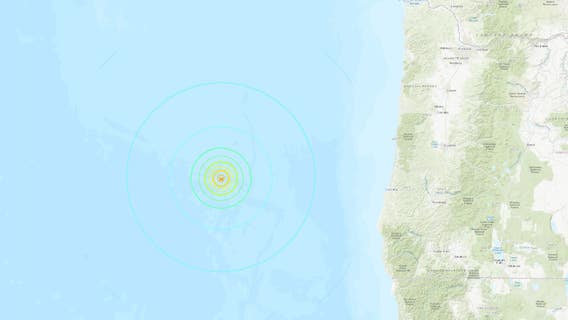 Magnitude 6.3 earthquake rumbles off Oregon coast