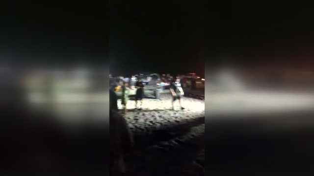 Officers injured, five people arrested following fight at Huntington Beach