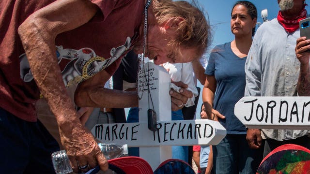 Spouse of Texas mass shooting victim welcomes all to funeral