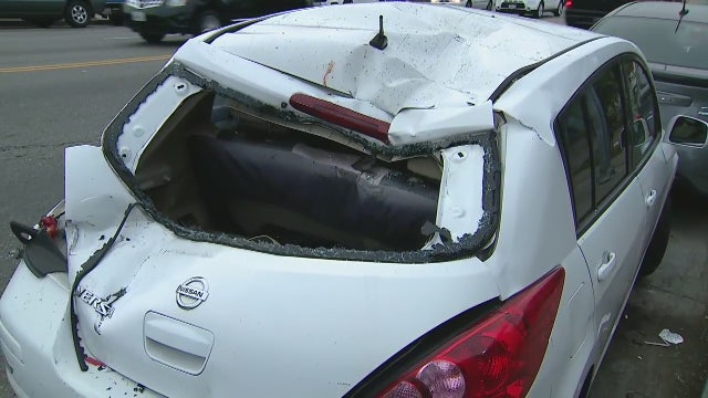 Victim smashes onto parked cars in deadly South L.A. hit-and-run