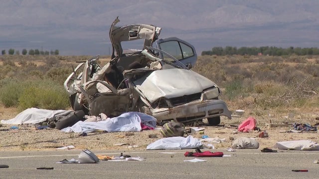 4 people, 2 dogs killed in violent crash in Lancaster