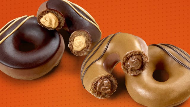 Krispy Kreme releases new Reese’s Lovers peanut butter-filled doughnuts