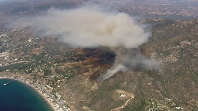 Brush fire ignites in Malibu; no structures threatened
