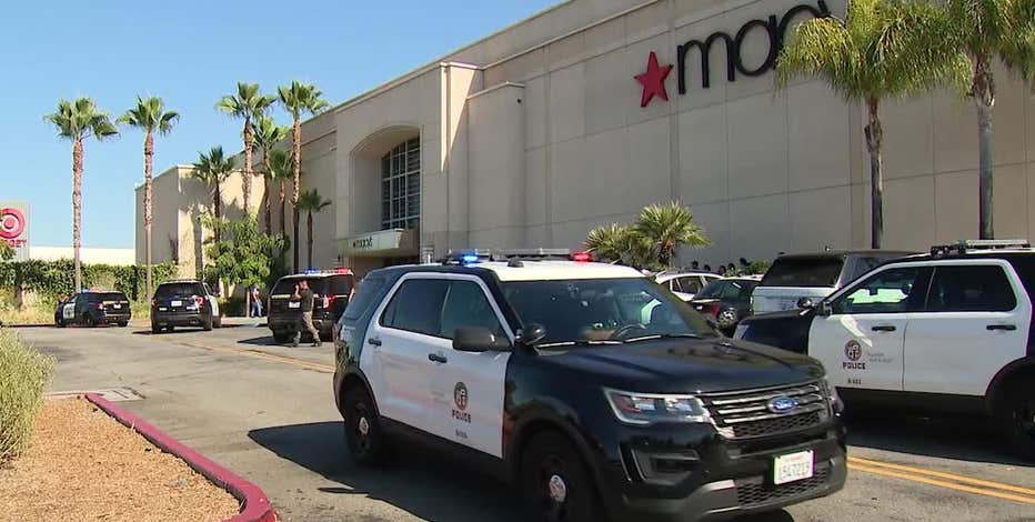 Two people arrested for robbery/grand theft at Topanga Mall in Canoga Park