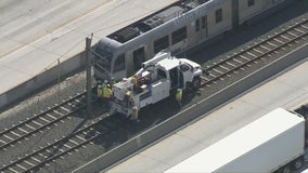 Metro Gold Line train service in Pasadena halted following power line issue