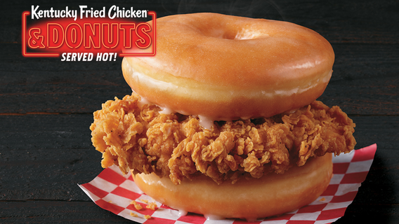 KFC is testing out a fried chicken and donut sandwich for a limited time only in select stores