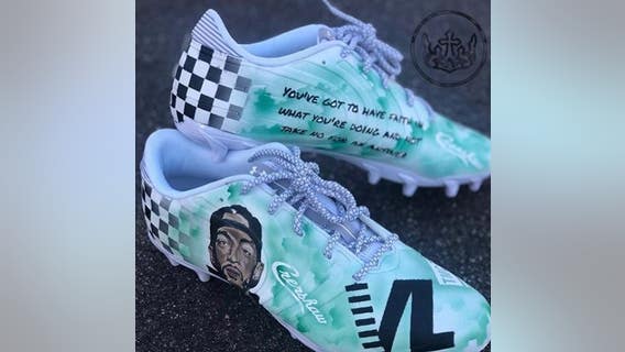 NFL star DeSean Jackson to auction off pre-game cleats to honor Nipsey Hussle