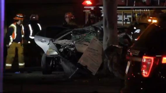 Motorist, 22, killed and four passengers injured during crash in Inglewood