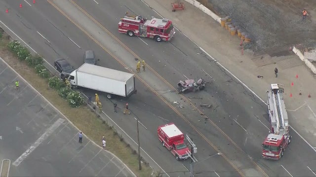 Four injured in multi-vehicle crash on PCH in Pacific Palisades