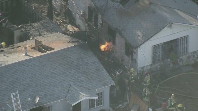 Firefighters respond to fire involving gas leaks in Highland