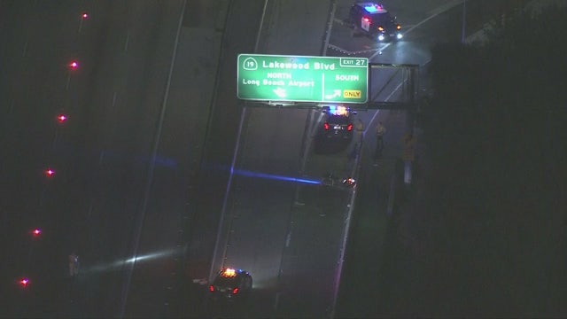 Two major crashes impacting 405 Freeway in Long Beach; CHP officer injured