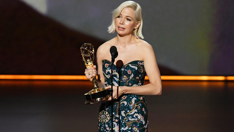 Michelle Williams accepts the Outstanding Lead Actress in a Limited Series or Movie award for 'Fosse/Verdon' onstage during the 71st Emmy Awards on September 22, 2019 in Los Angeles, California.