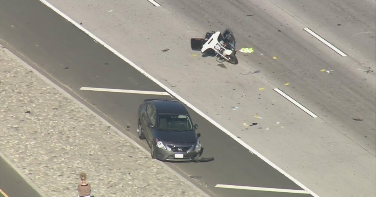 CHP officer struck by car on 10 Freeway in San Bernardino | FOX 11 Los ...