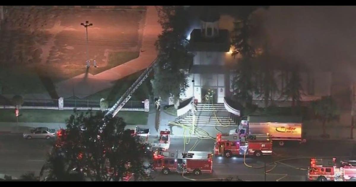 Firefighters battle greater-alarm church fire in Van Nuys | FOX 11 Los ...