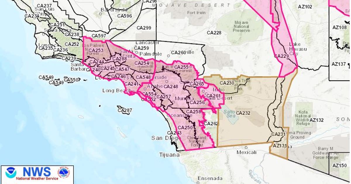 Red flag warning issued as Santa Ana winds expected to produce critical ...