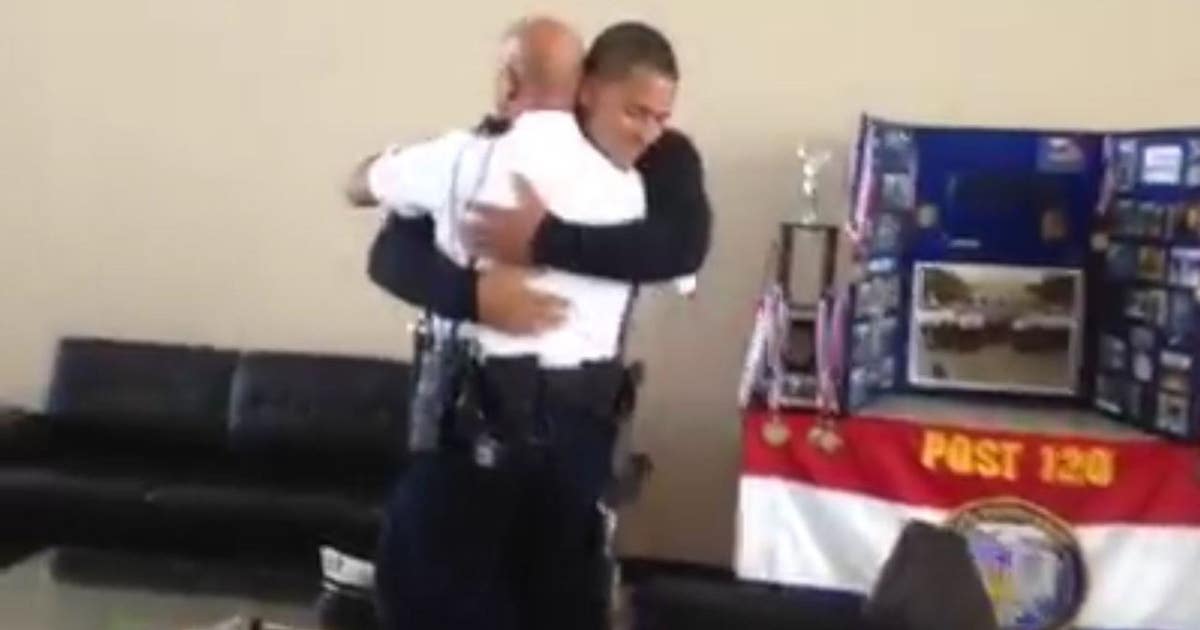 Police officer reunites with boy he saved from drowing, 19 years later ...