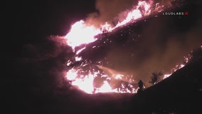 Evacuation orders lifted as wind-driven Old Water Fire burns 75 acres in San Bernardino