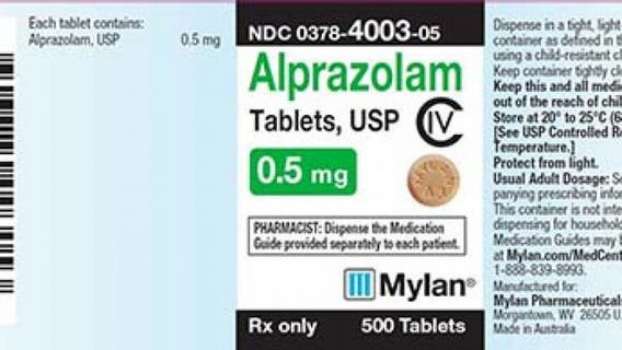 Xanax recalled over 'foreign substance' concerns, FDA says