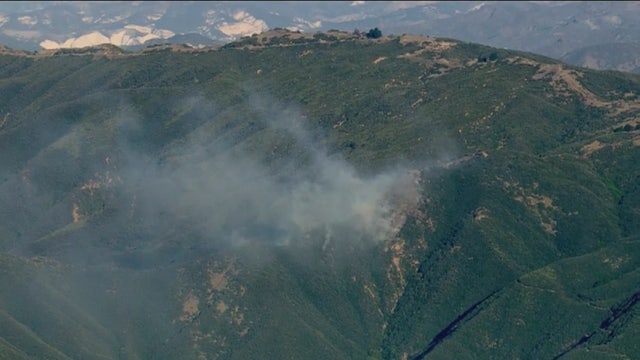 Wildfire burns 25 acres of dry brush above Montecito