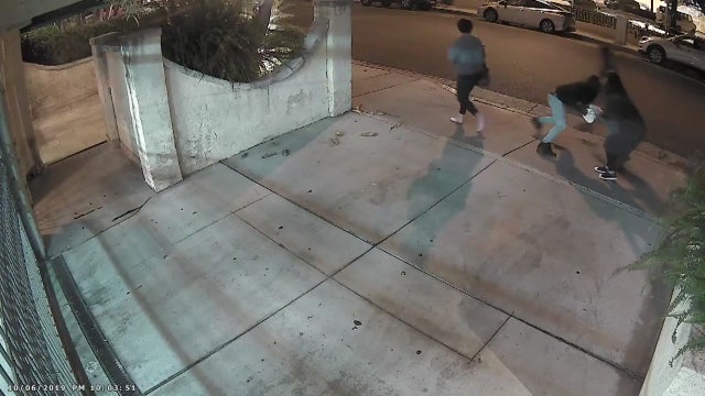 Three suspects sought in West Hollywood robbery caught on video