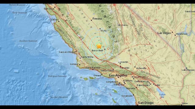 4.8M earthquake strikes near Bakersfield