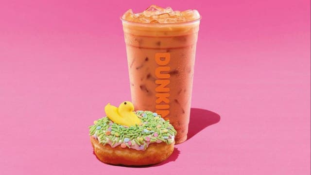 Dunkin' unveils Peeps-themed coffee, doughnut