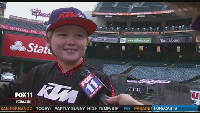 Dirt bike racing fans converge for Monster Energy Supercross in Anaheim