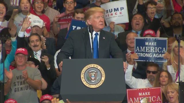 'He's been there': Trump stumps for Sen. Heller in Vegas
