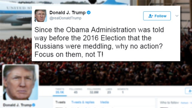Trump questions why Obama allegedly did 'nothing' about Russia hacking, in Fox interview