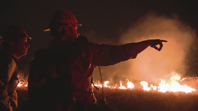 Fire crews make progress on Newbury Park blaze