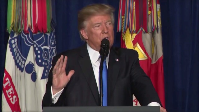 President Trump outlines strategy for war in Afghanistan