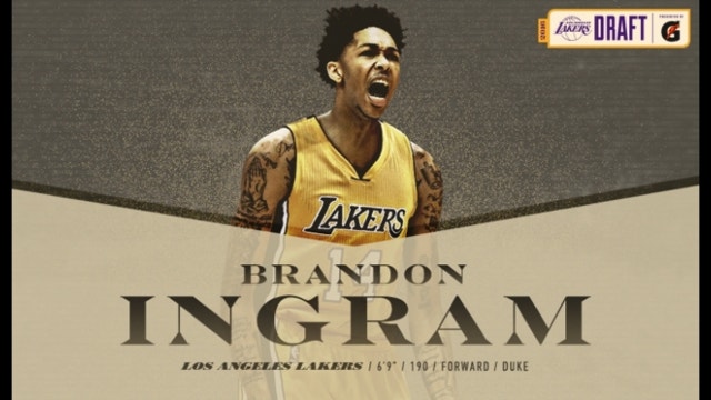 Lakers select Brandon Ingram with second pick in NBA draft