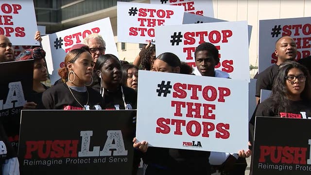 Groups demand LAPD overhaul policies, pay reparations for 'biased' policing