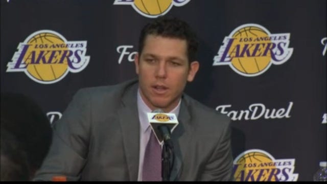 Lakers introduce Luke Walton as coach