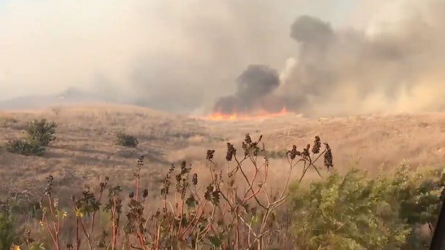 Fire crews make progress on fast-moving brush fire in Santa Barbara County