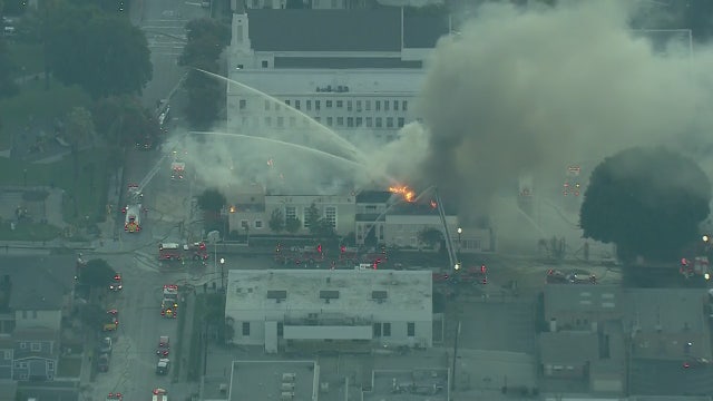 Whittier church goes up in flames