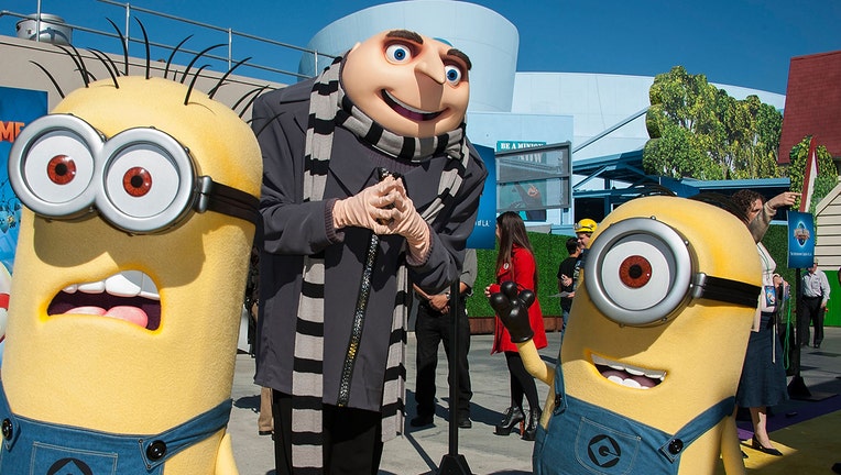 UNIVERSAL CITY, CA - APRIL 11: Gru and his Minion attends Universal Studios Hollywood Celebrates The Premiere Of New 3D Ultra HD digital Animation Adventure 