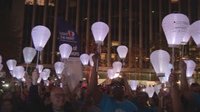 "We are survivors" hundreds attend Leukemia and Lymphoma Society's Light the Night event