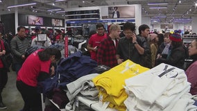 Many people skipped the turkey and hit shopping malls in search of great deals