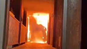 Residents displaced after fire sparks at Tustin apartment complex