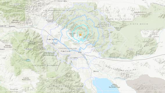 Two earthquakes strike Palm Springs area