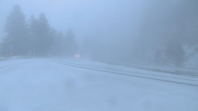 Winter storm brings snow to SoCal mountains
