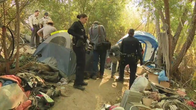 Third homeless encampment cleanup starts in Sepulveda Basin