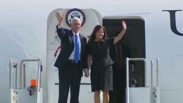 VP Mike Pence arrives in Orange County to make brief fundraising visit