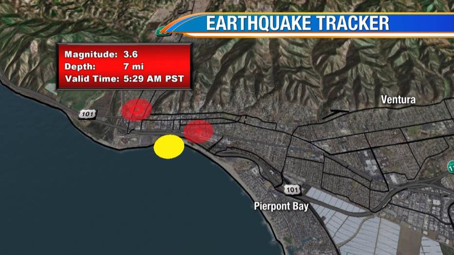 Cluster of earthquakes strike Ventura for second consecutive day