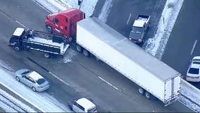 Icy conditions, fatality on 14 Freeway causing major traffic backup