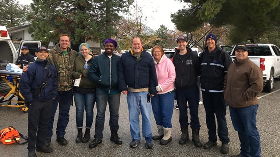 Crews rescue stranded motorists in snow-covered forest